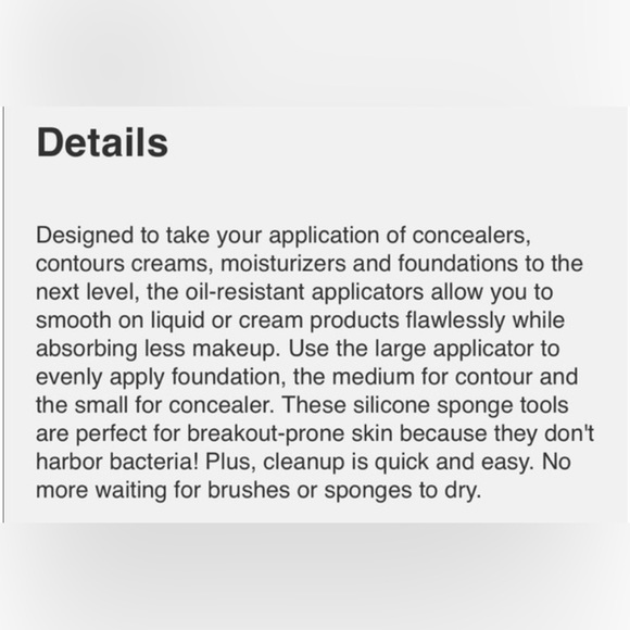 Brand new PUR silicone makeup applicators brushes set - Picture 6 of 6